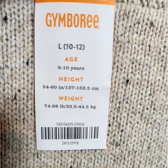 NWT Gymboree Boys Cable Knit Sweater Fisherman Button Classic Cotton Heritage L - Picture 2 of 8